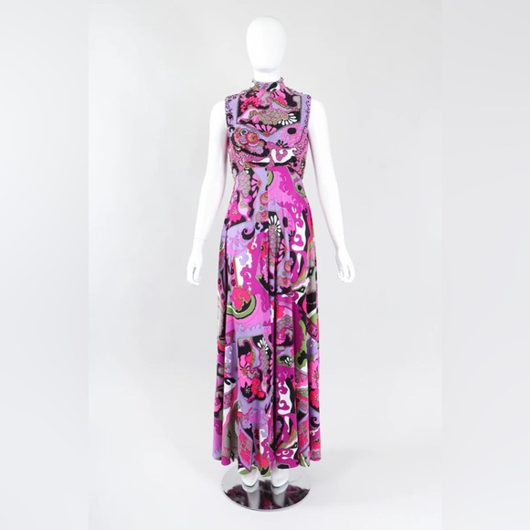 VICTORIA ROYAL Psychedelic Ultra Wide Leg Jumpsuit - Picture 3 of 9